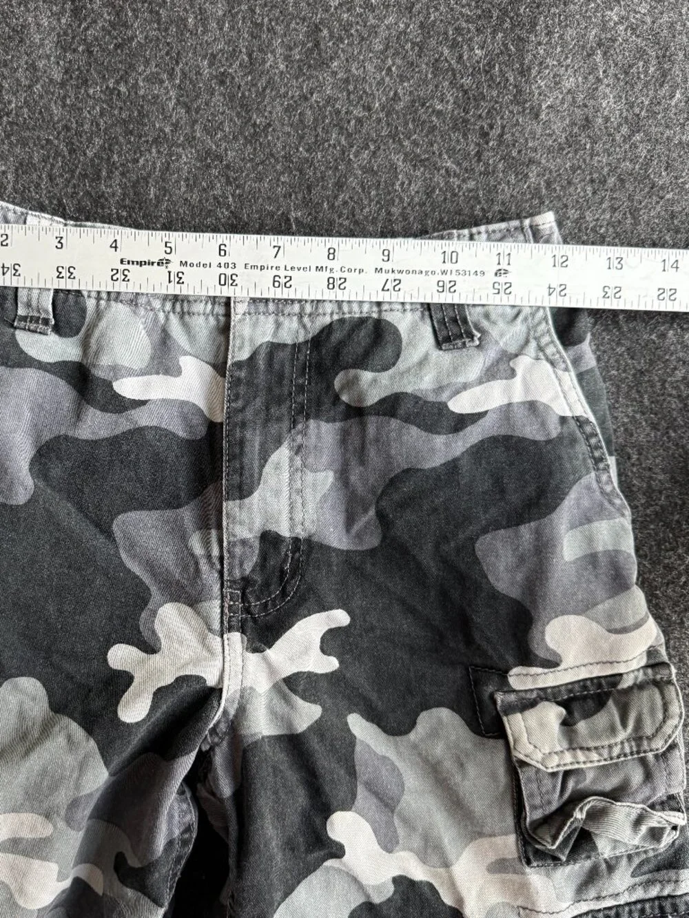 Faded Glory Boys Size 12 Camo Cargo Shorts